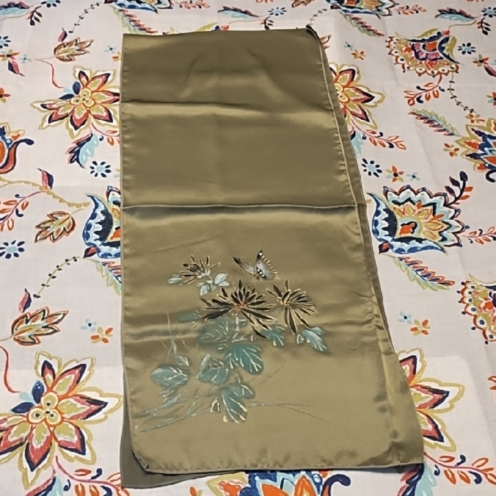 Hand painted Silk Scarf